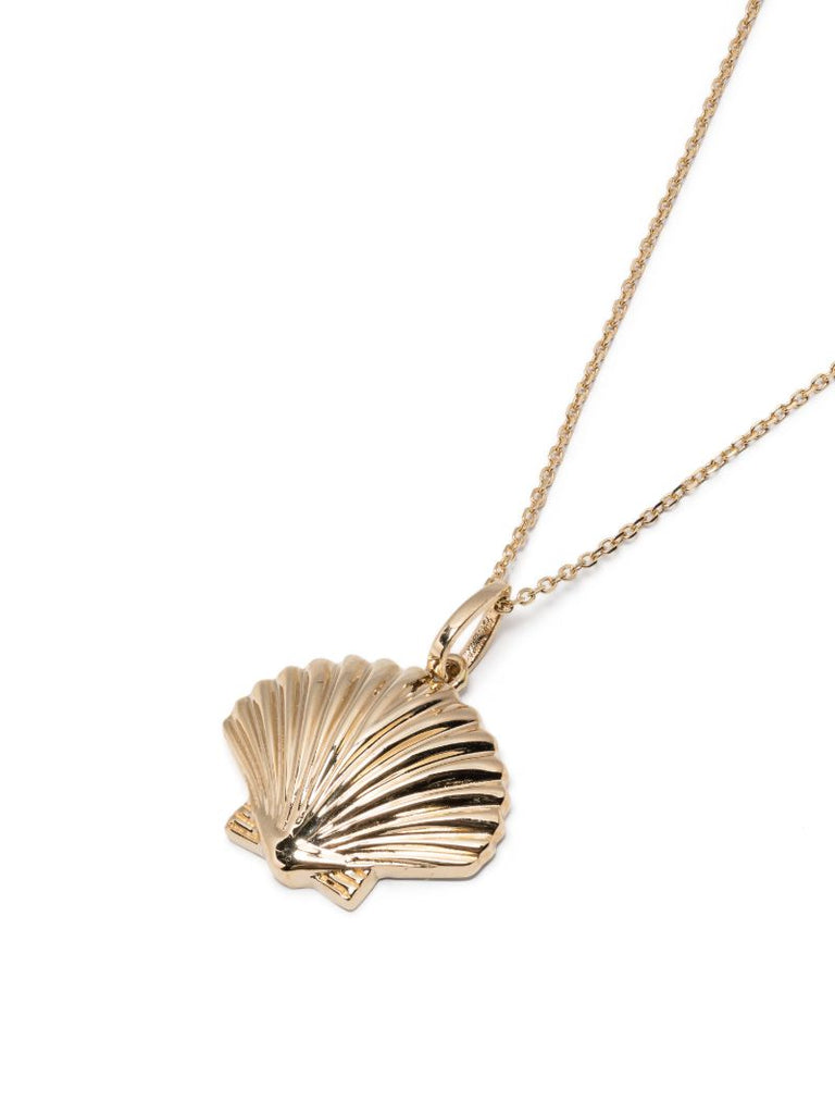 14k Yellow Gold Shell Necklace