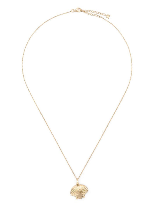 14k Yellow Gold Shell Necklace
