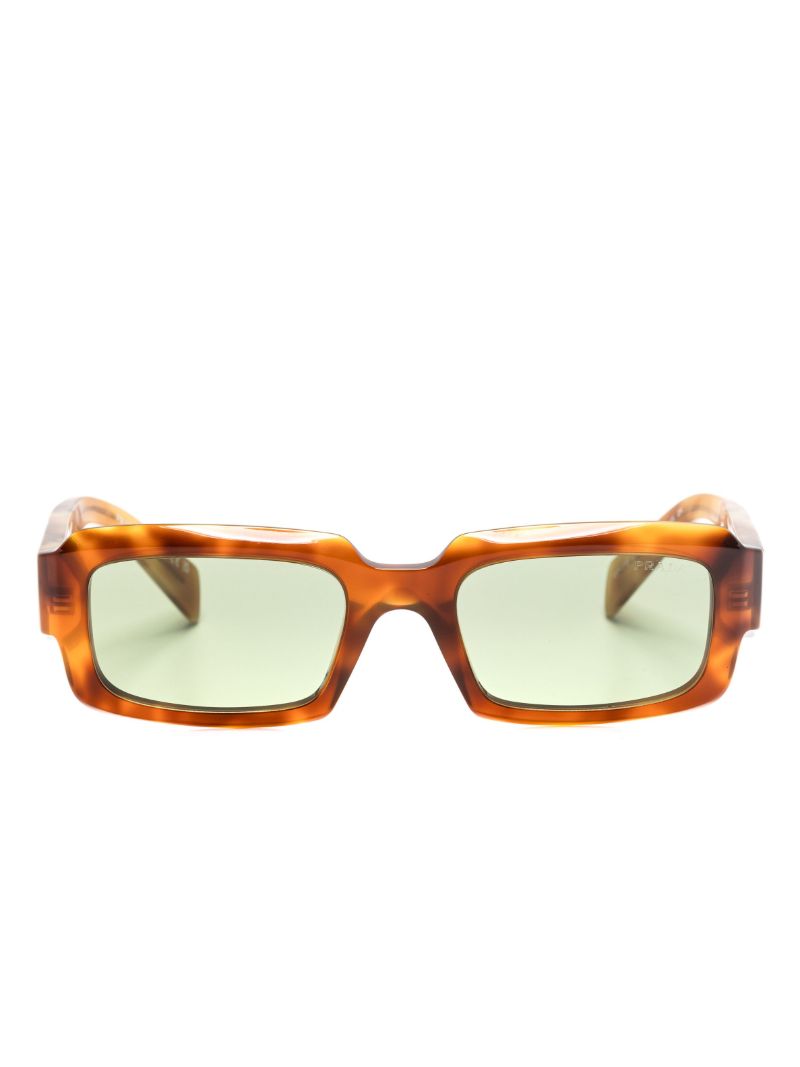 Brown Symbole Rectangular-frame Sunglasses