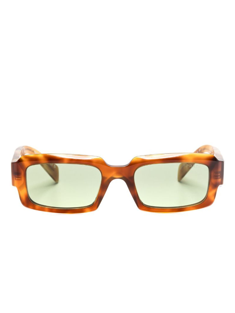Brown Symbole Rectangular-frame Sunglasses