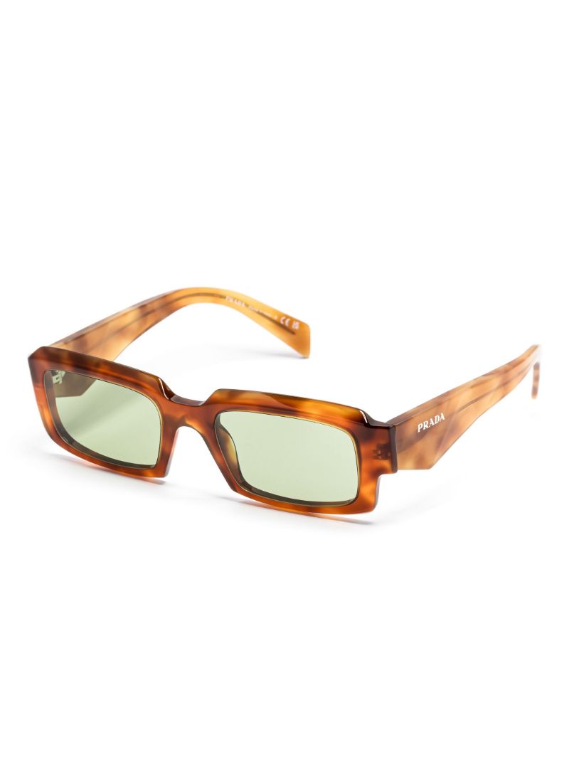 Brown Symbole Rectangular-frame Sunglasses