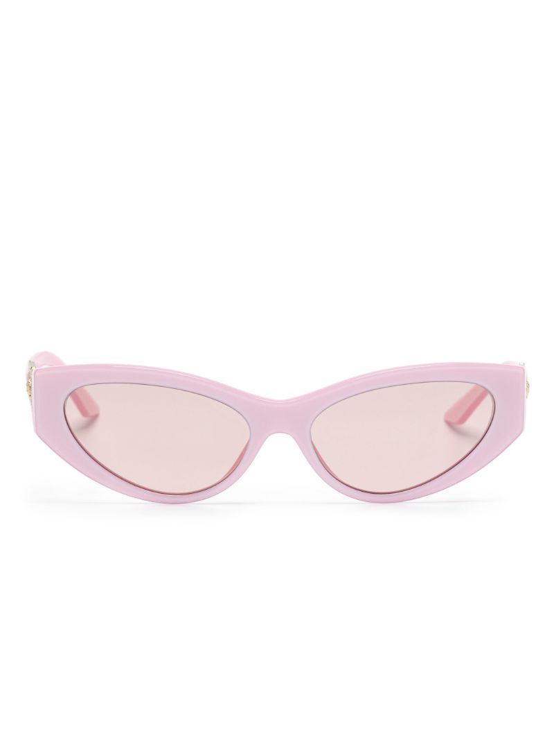Pink Greca Strass Cat-eye Sunglasses