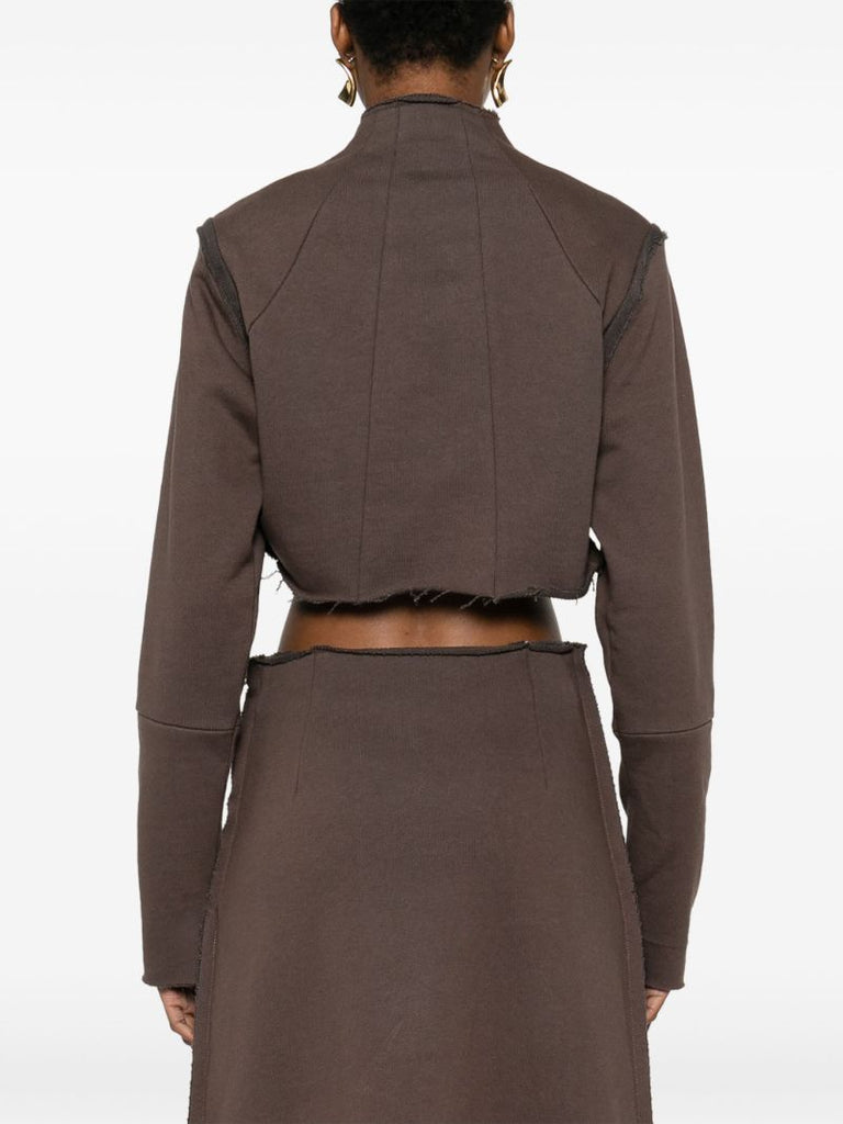 Brown Gathered Top
