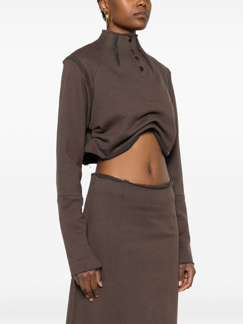 Brown Gathered Top