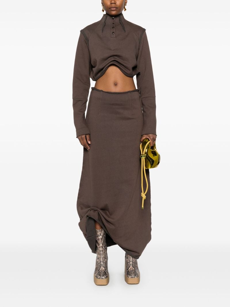 Brown Gathered Top