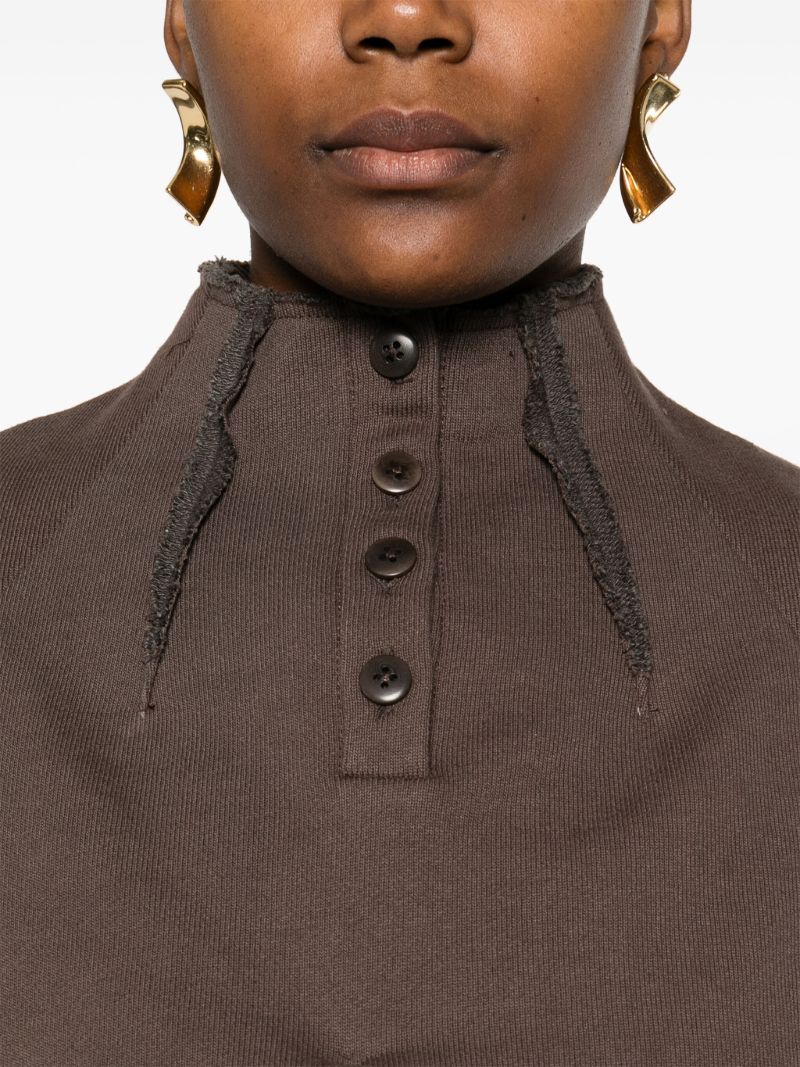 Brown Gathered Top