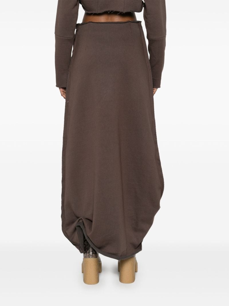 Brown Gathered Skirt