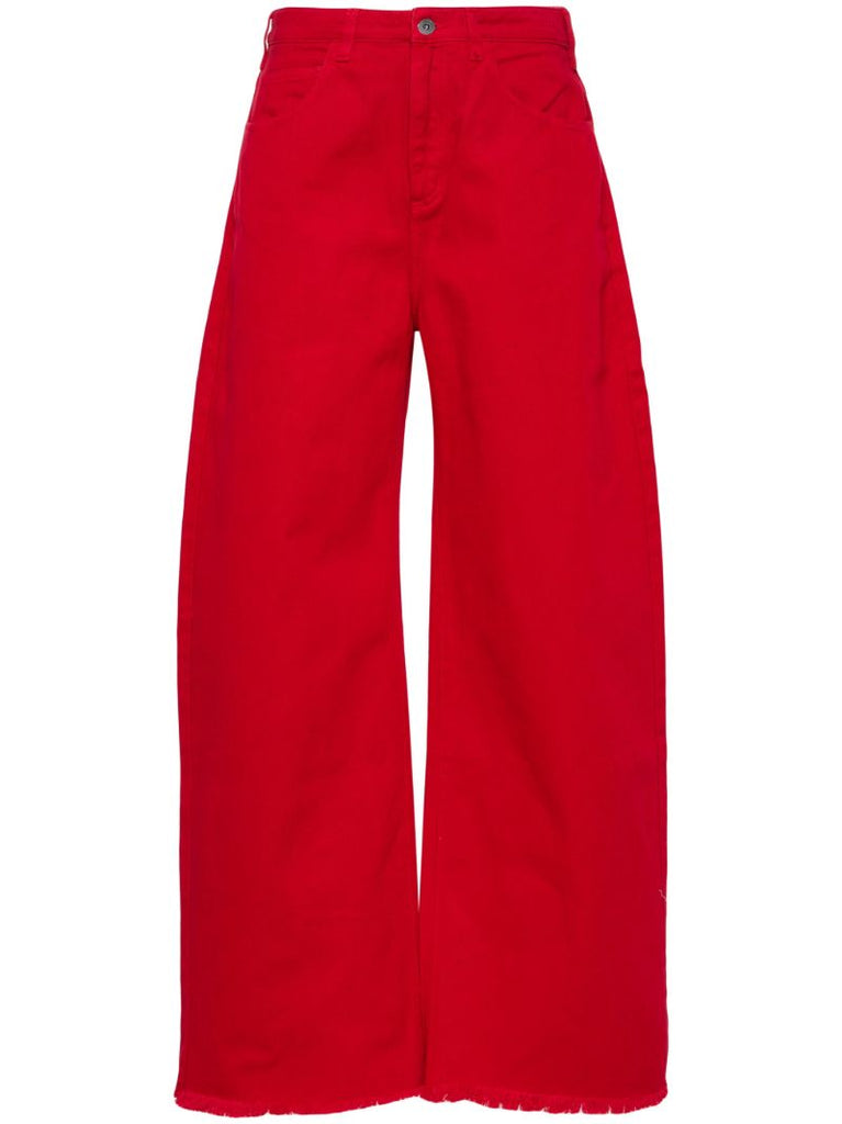 Red Wide-leg Jeans