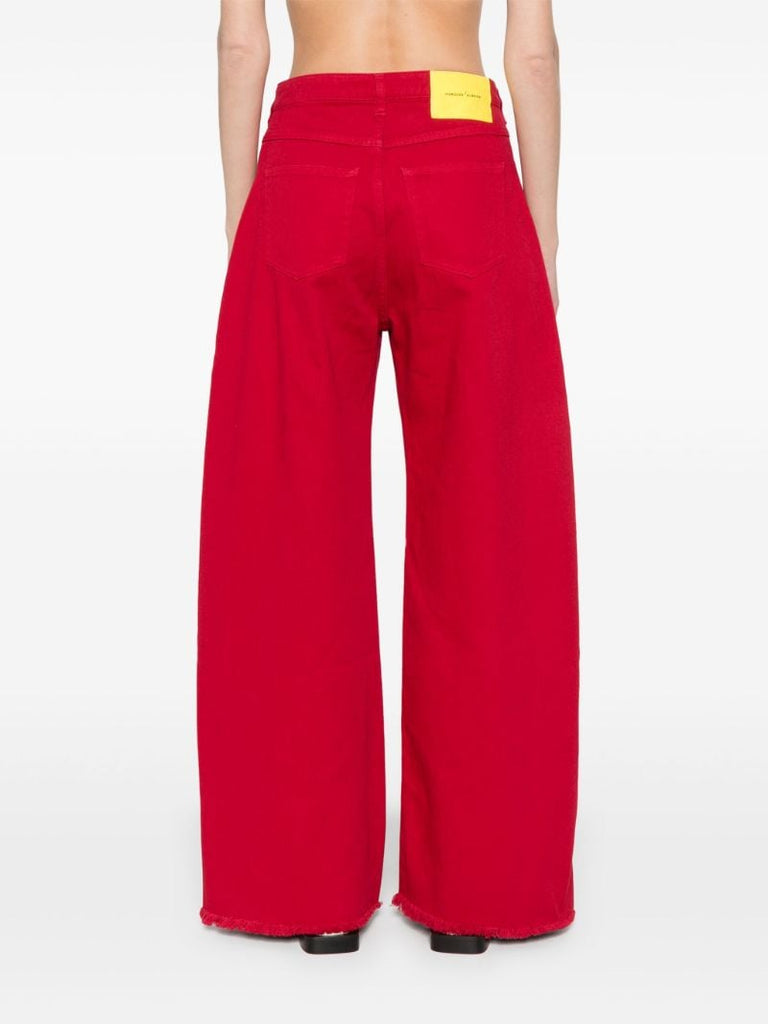 Red Wide-leg Jeans