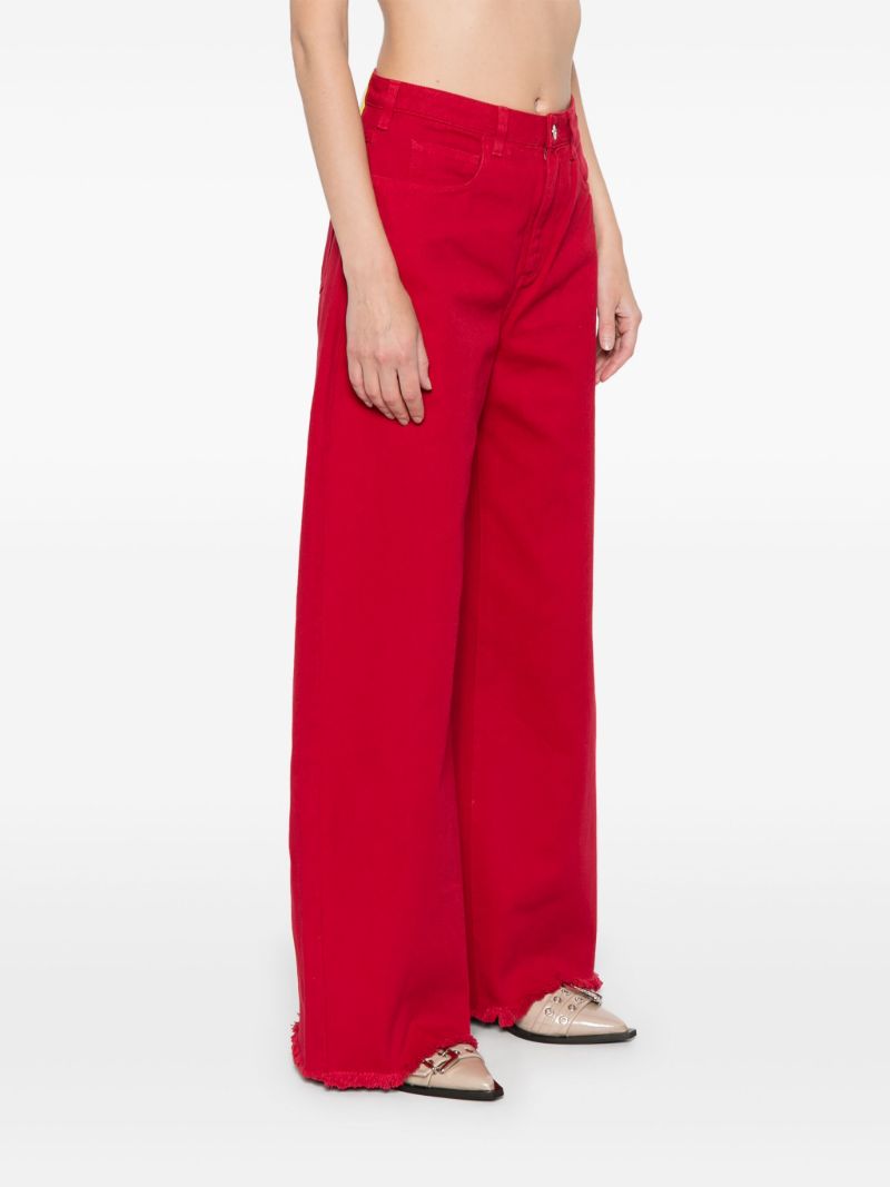 Red Wide-leg Jeans