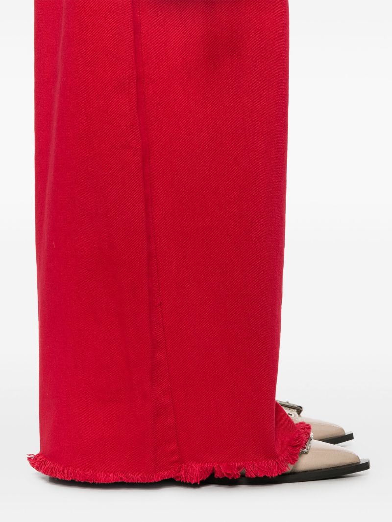 Red Wide-leg Jeans