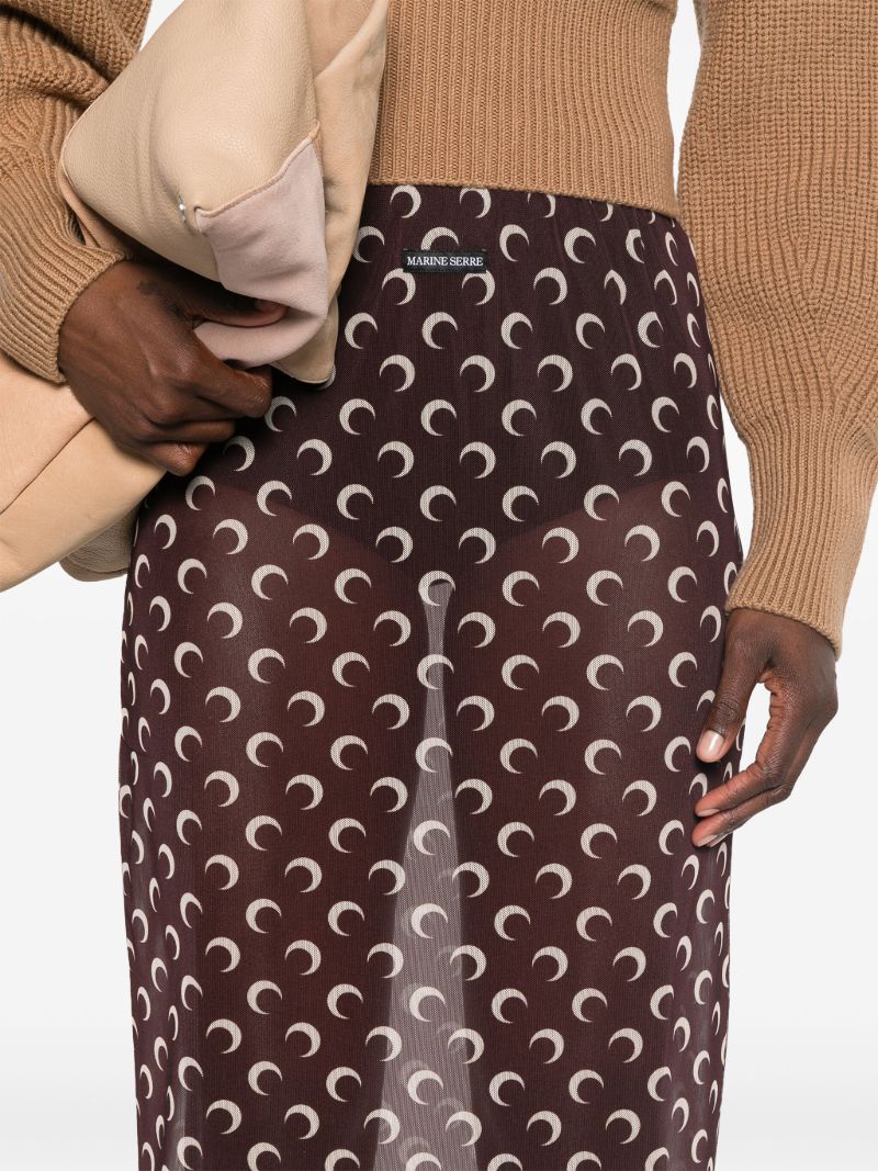Crescent Moon Sheer Skirt