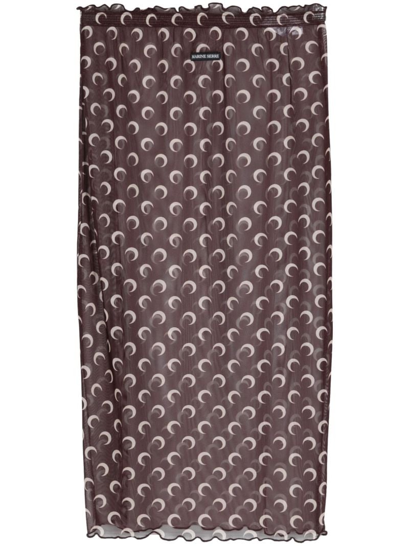 Crescent Moon Sheer Skirt