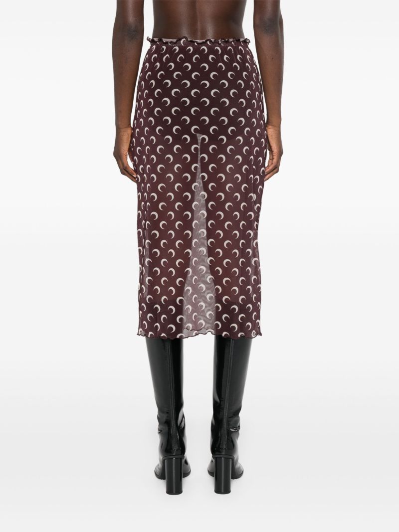 Crescent Moon Sheer Skirt