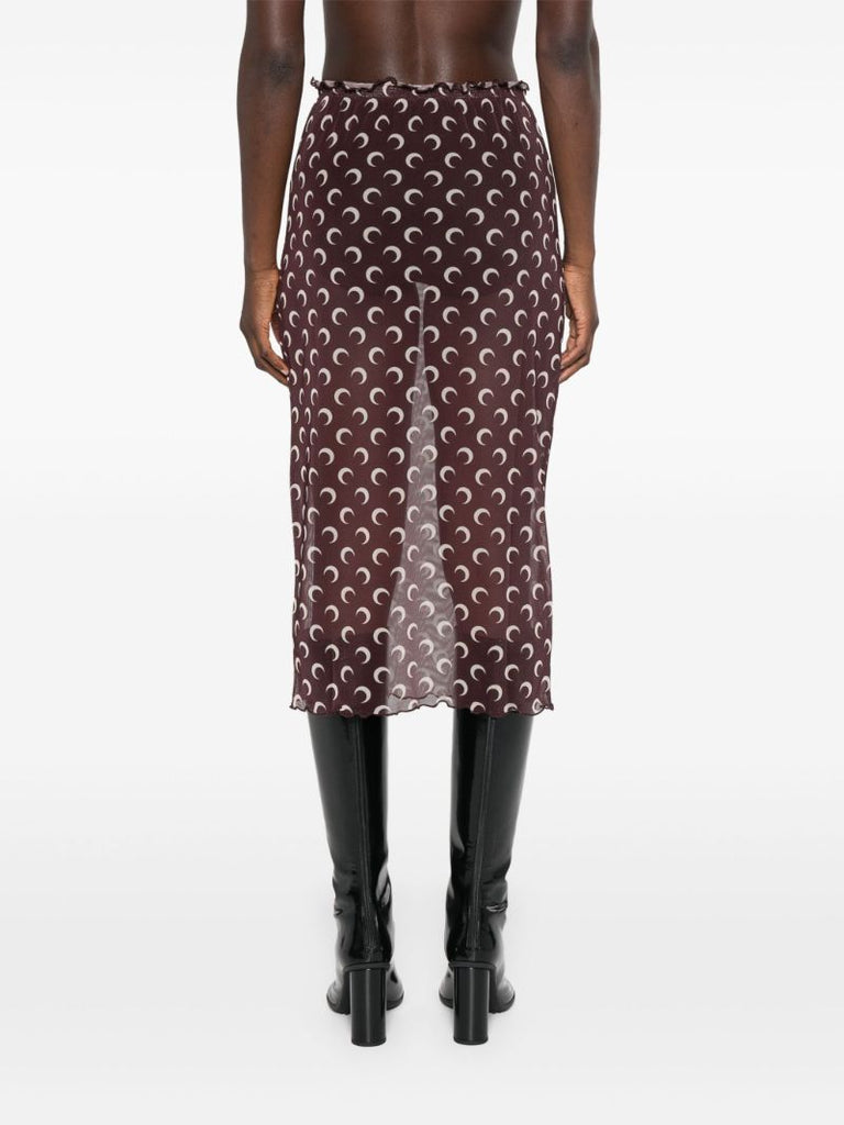 Crescent Moon Sheer Skirt
