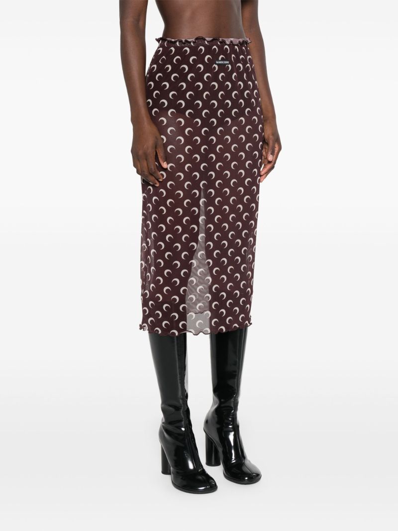 Crescent Moon Sheer Skirt