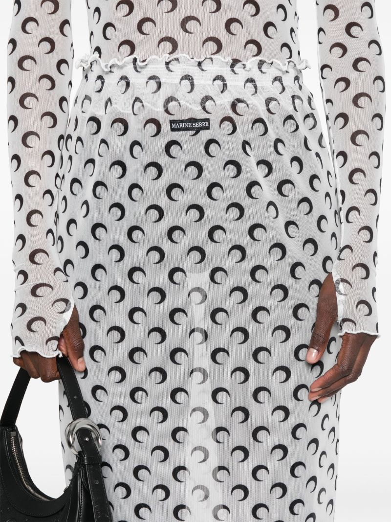 Crescent Moon Sheer Skirt