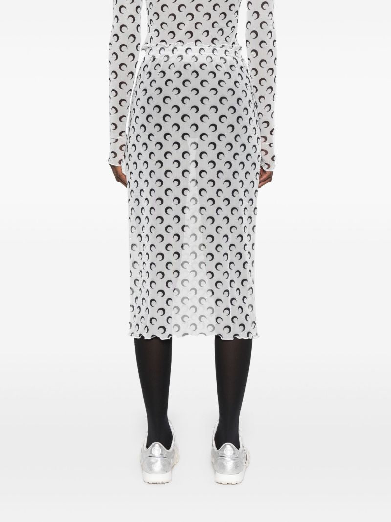 Crescent Moon Sheer Skirt