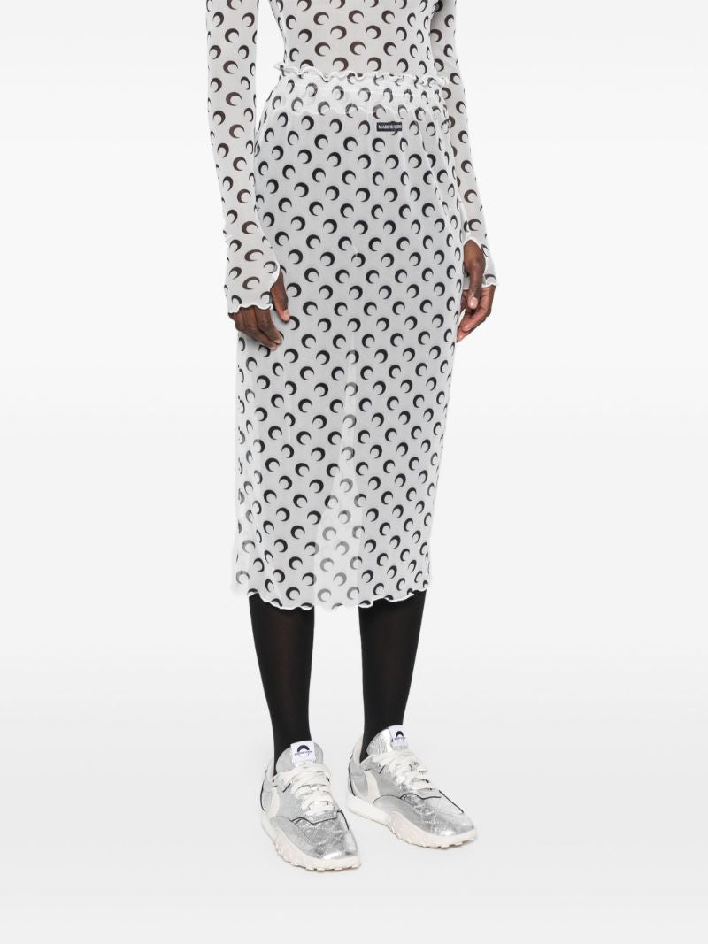 Crescent Moon Sheer Skirt