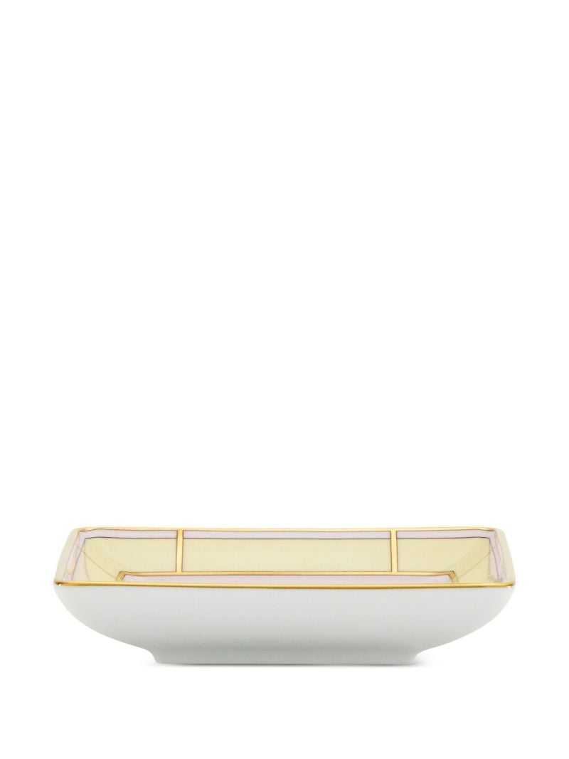 Yellow Diva Porcelain Square Tray