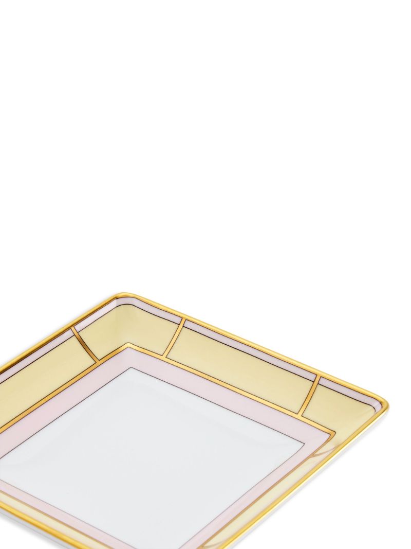 Yellow Diva Porcelain Square Tray