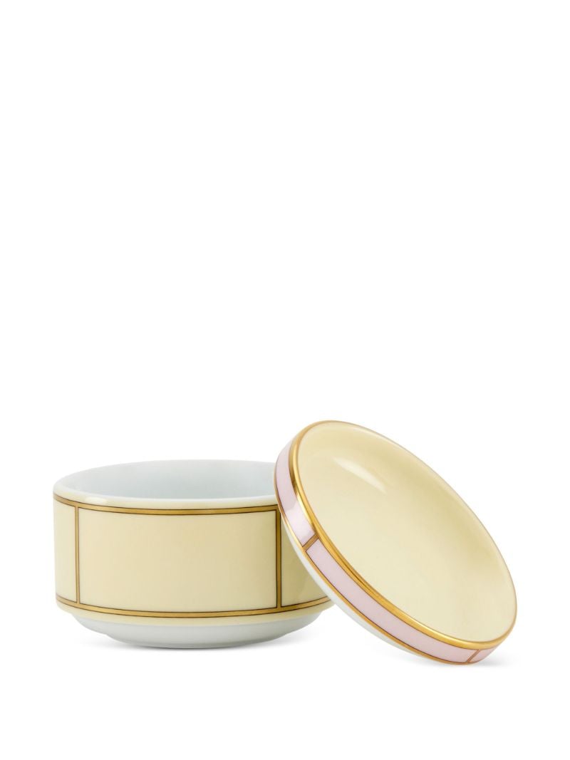 Yellow Diva Porcelain Sugar Bowl