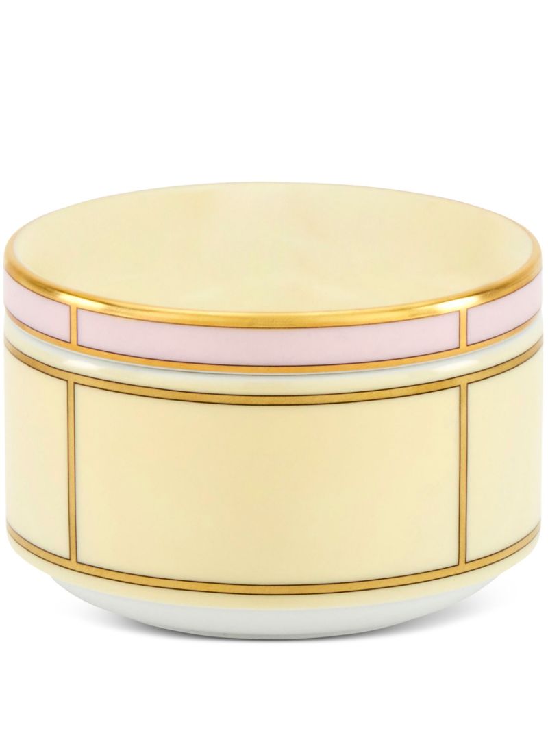 Yellow Diva Porcelain Sugar Bowl