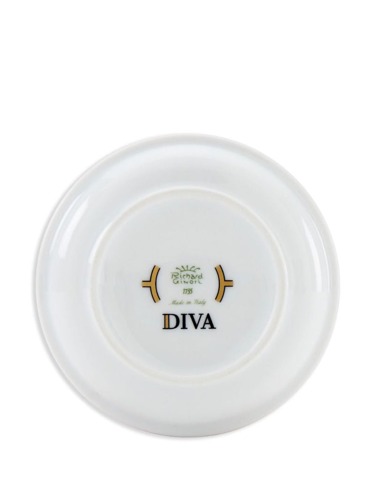 Yellow Diva Porcelain Sugar Bowl