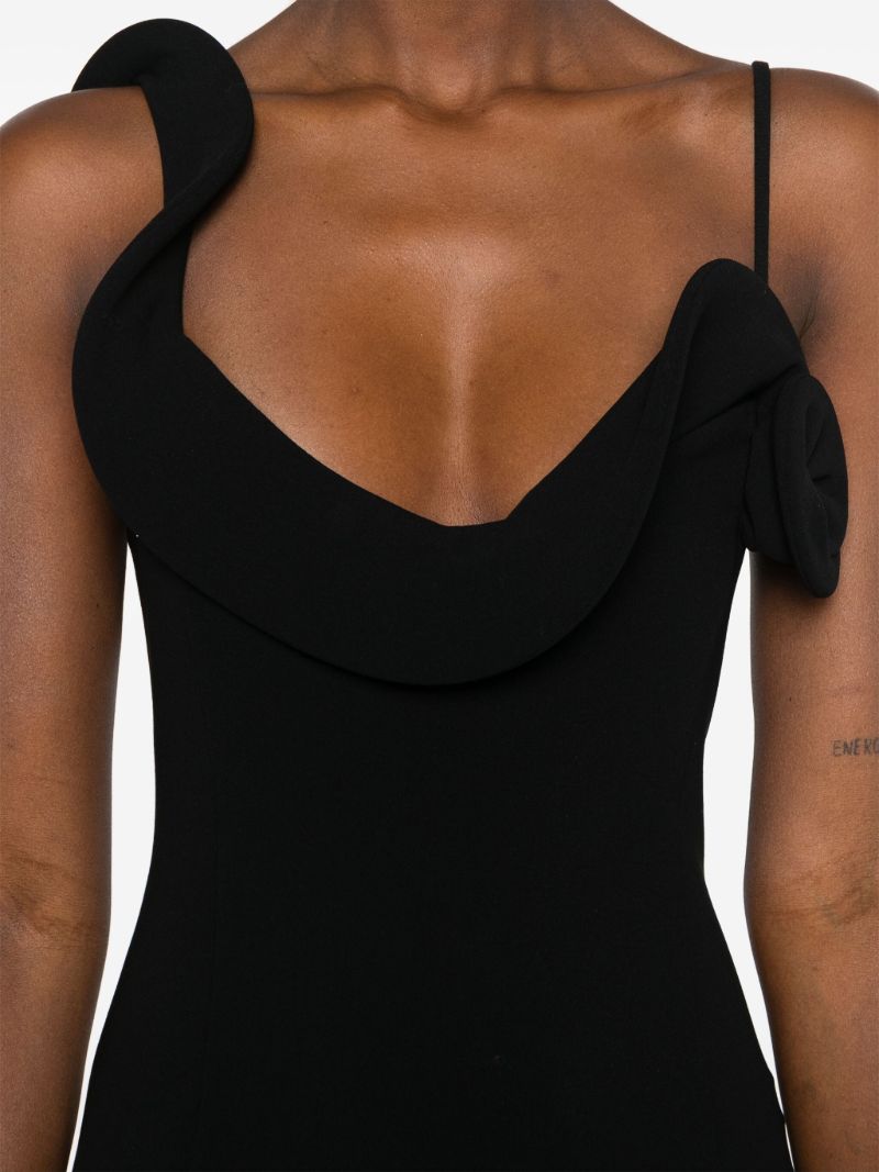 Ruffle AppliquÃ_x0083_Â© Long Dress