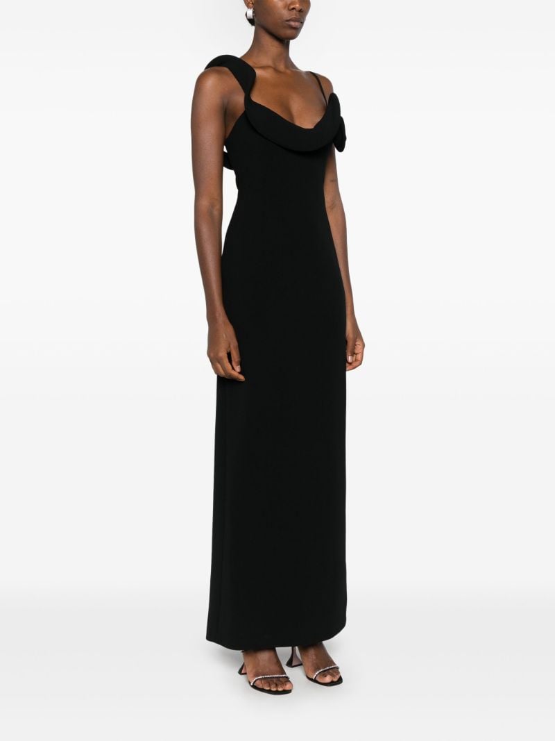 Ruffle AppliquÃ_x0083_Â© Long Dress