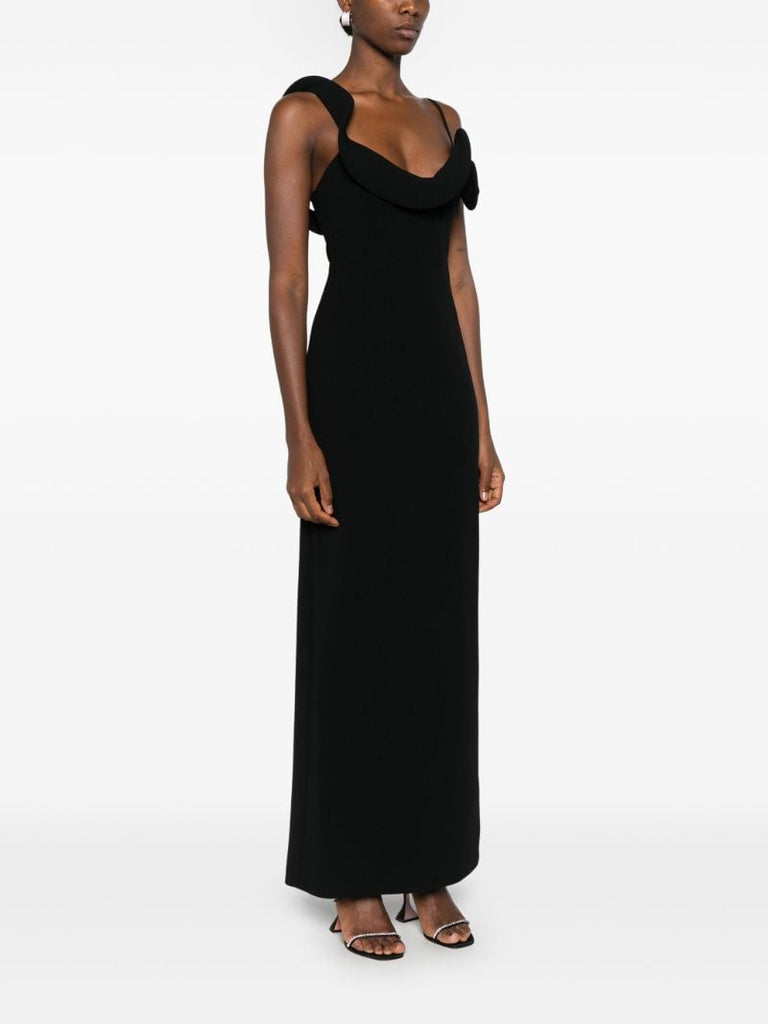 Ruffle AppliquÃ_x0083_Â© Long Dress