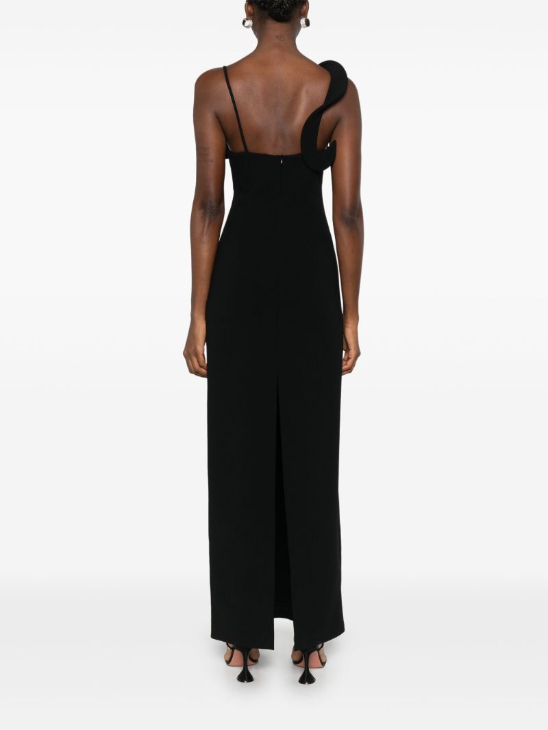 Ruffle AppliquÃ_x0083_Â© Long Dress