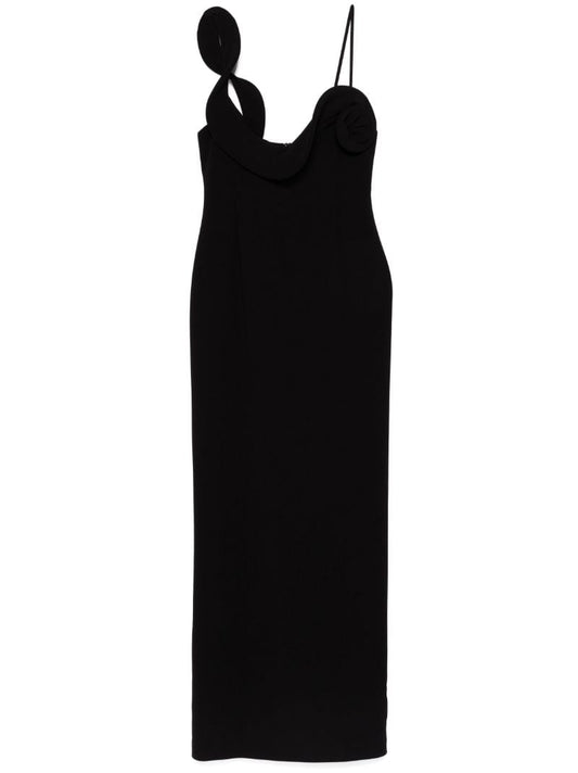 Ruffle AppliquÃ_x0083_Â© Long Dress