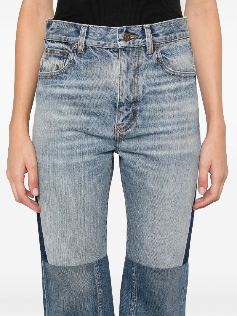 Patchwork Flared Jeans