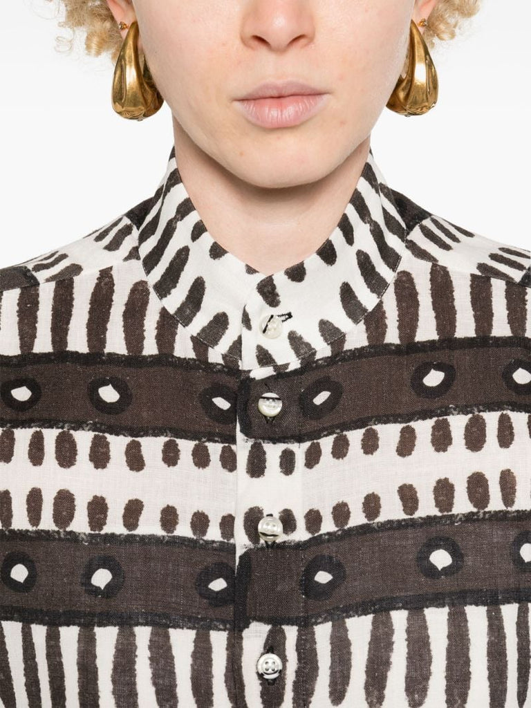 Brown Kenya Linen Shirt