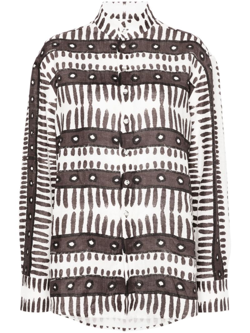 Brown Kenya Linen Shirt