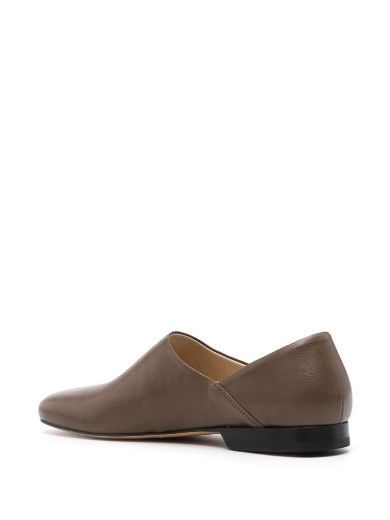 Brown Leather Slippers