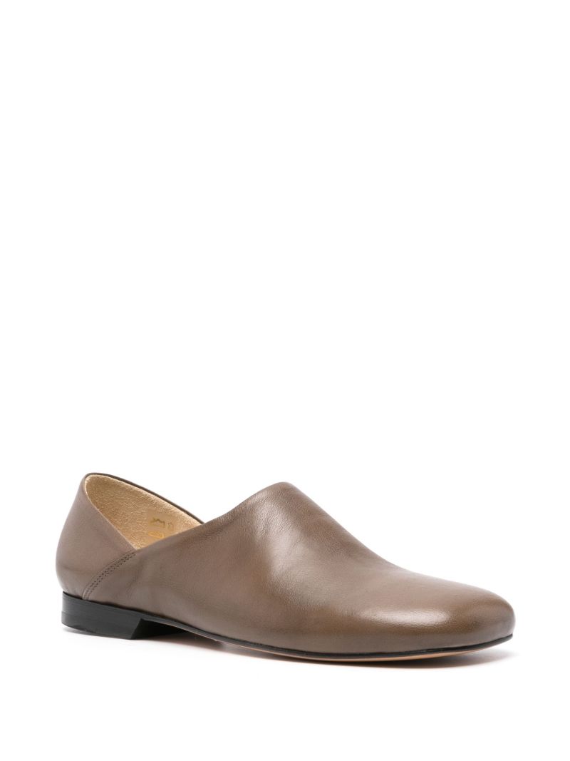 Brown Leather Slippers