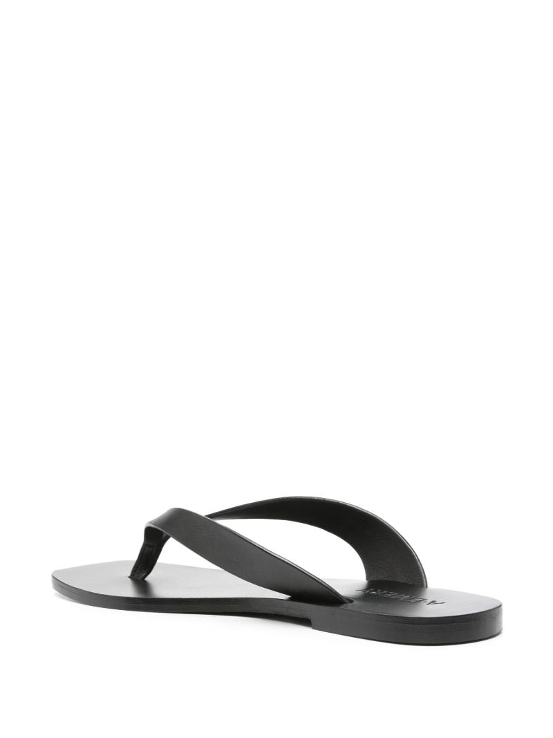 Black the Kinto Leather Flip-flops