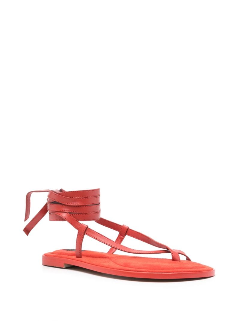 The Elliot Red Suede Sandals