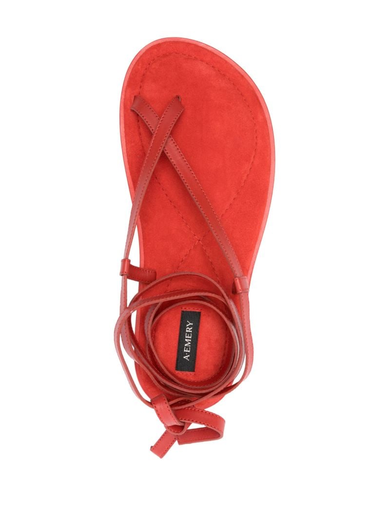 The Elliot Red Suede Sandals