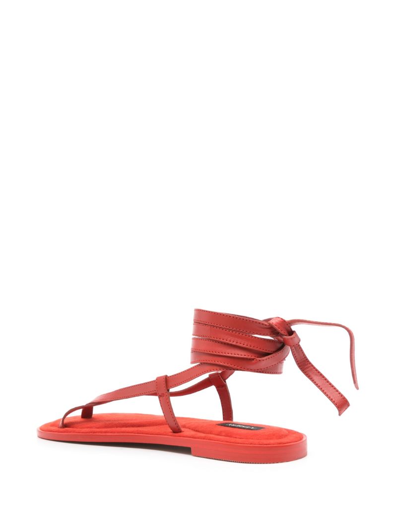 The Elliot Red Suede Sandals