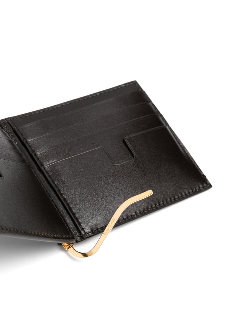 Croc-printed Money-clip Wallet
