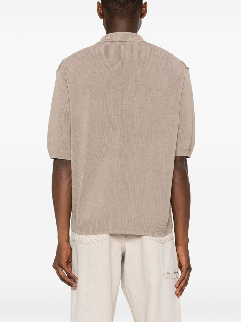 Brown Swing Knitted Polo Shirt