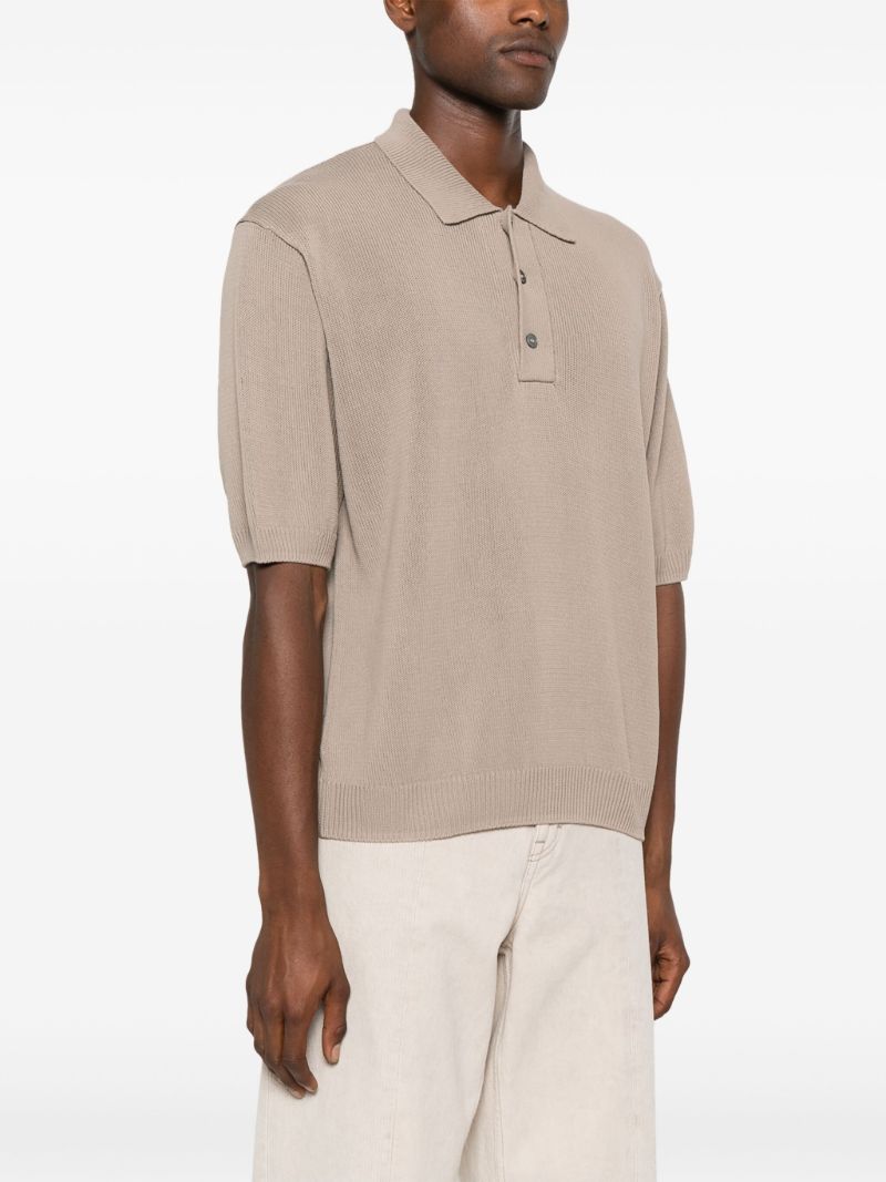 Brown Swing Knitted Polo Shirt