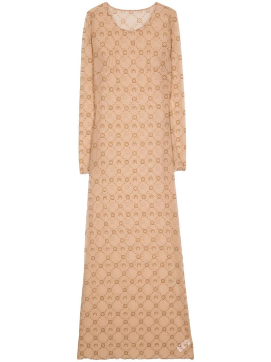 Neutral Moonogram Dress