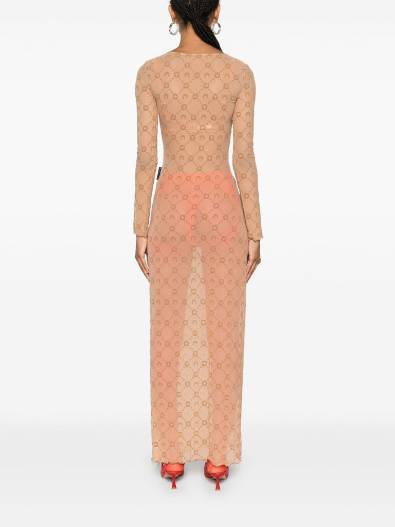Neutral Moonogram Dress