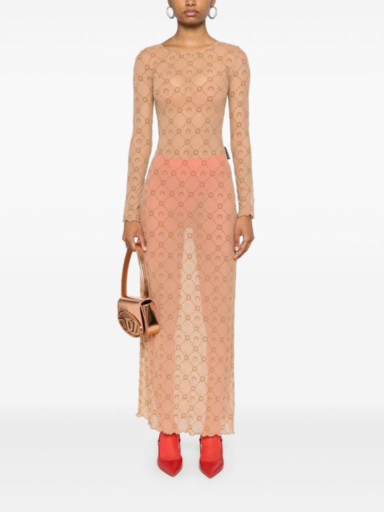 Neutral Moonogram Dress