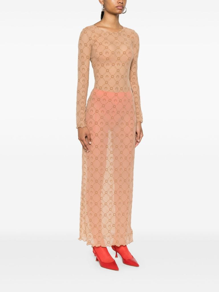 Neutral Moonogram Dress