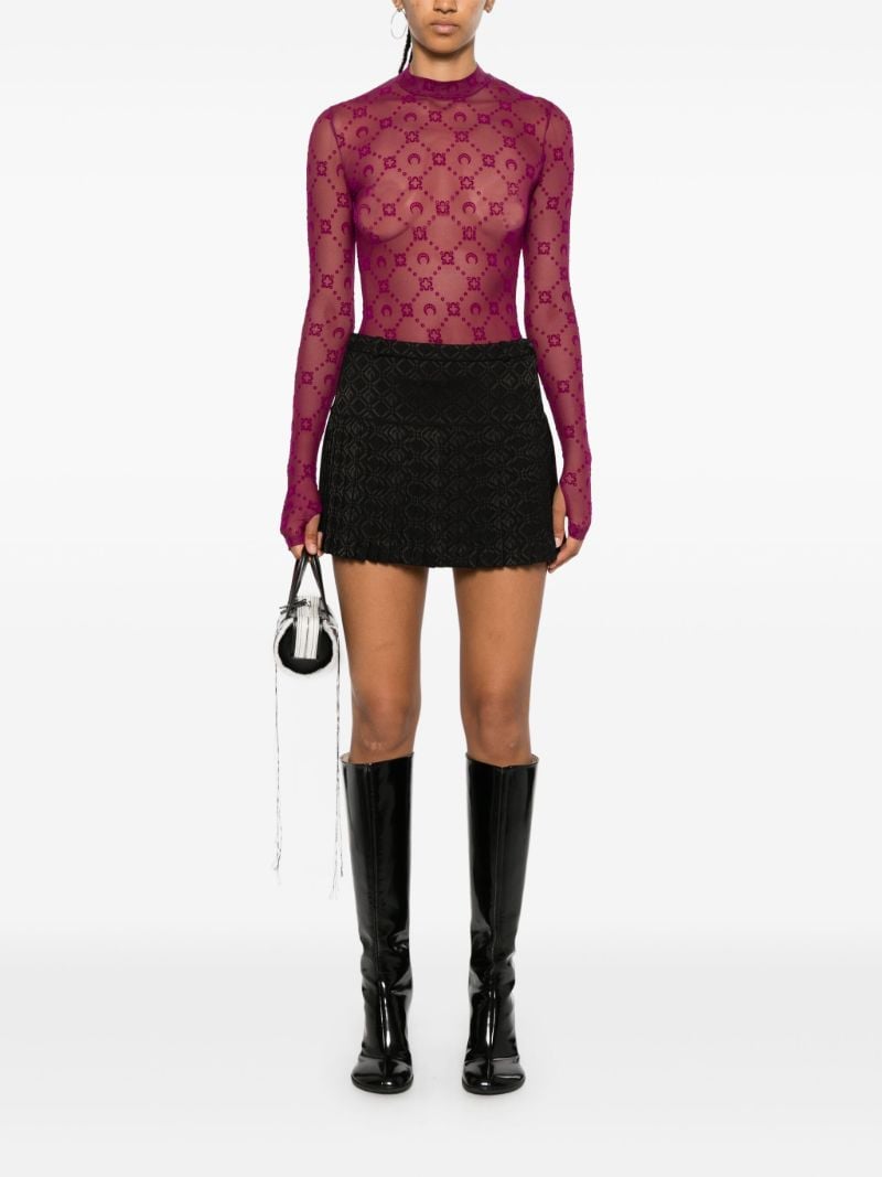 Moonogram Flock Top